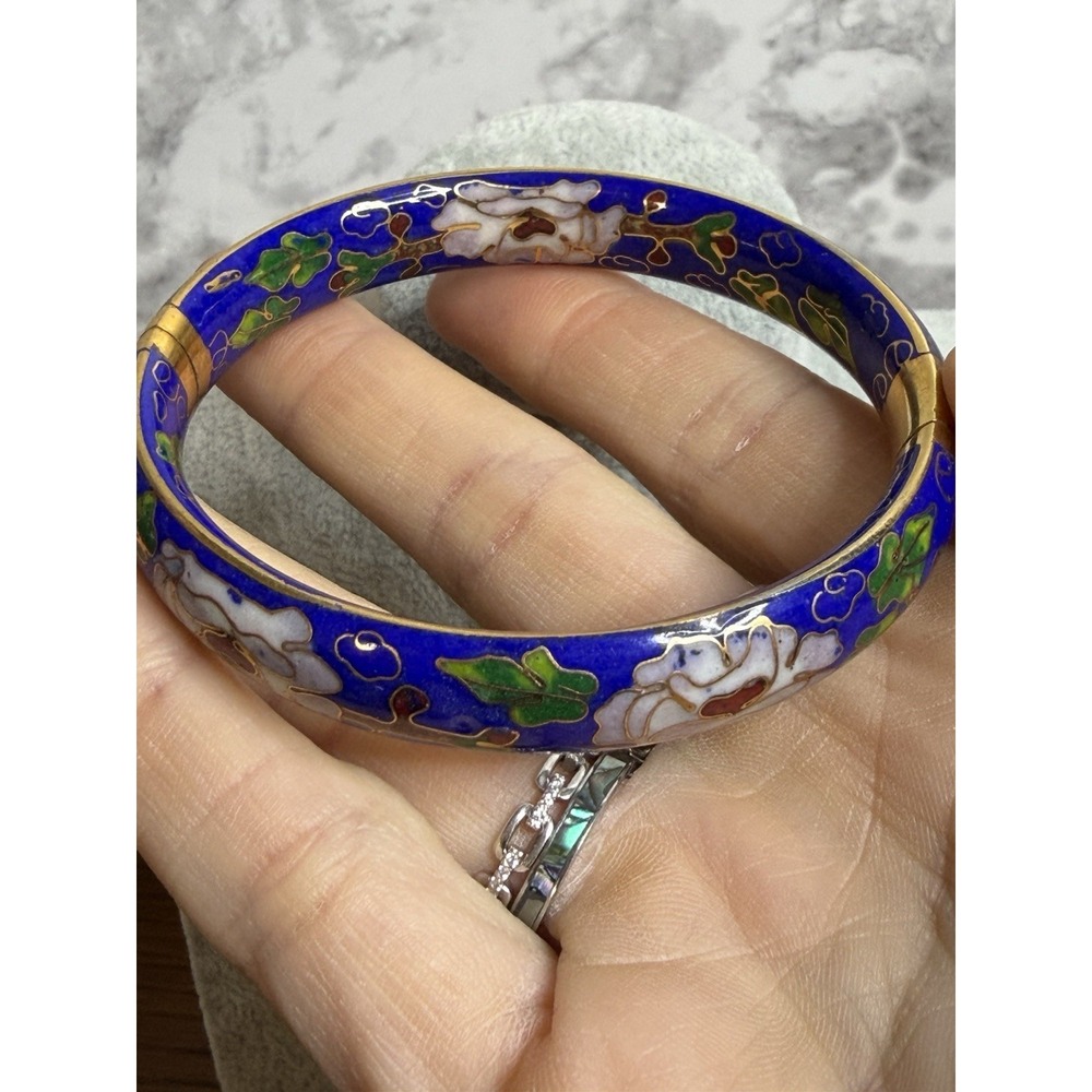 Cloisonné Bangle Bracelet